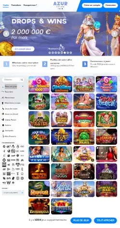 appen og grensesnittet til Big Lucky Casino