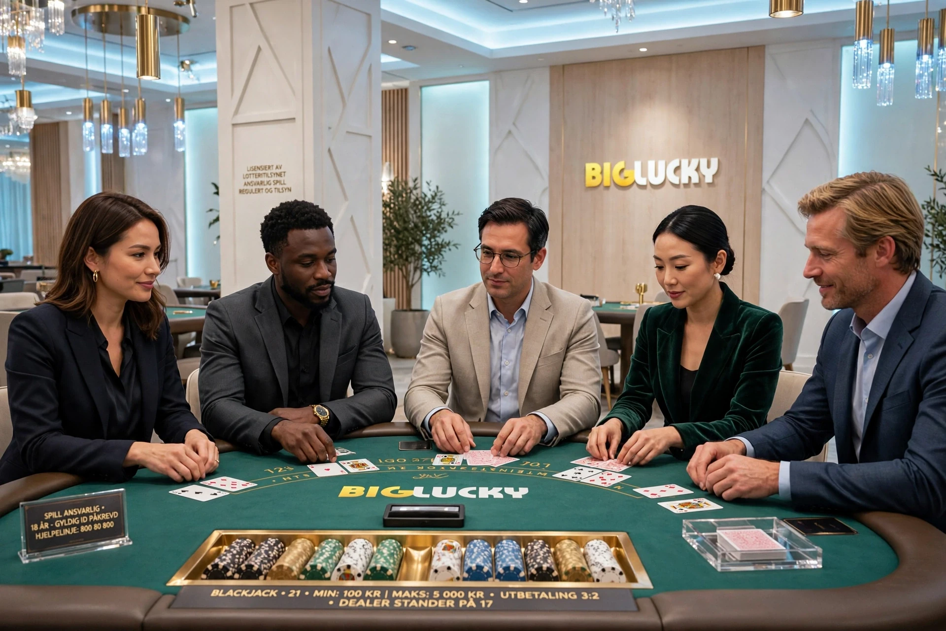 Blackjack hos Big Lucky Casino