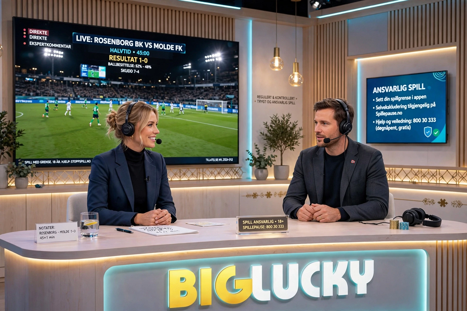 Innsatser på fotball hos Big Lucky Casino